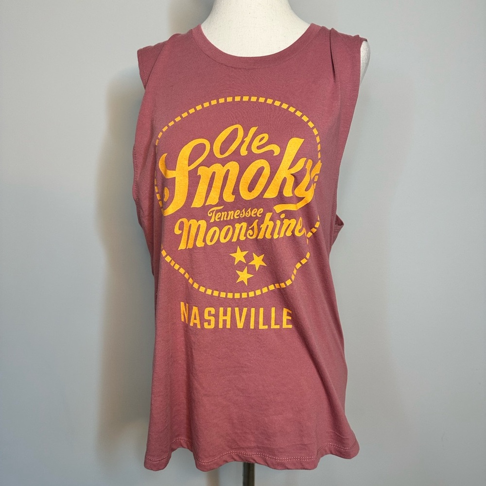 Sz XL Ole Smoky Tennessee Moonshine muscle tee high low